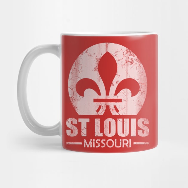 Retro St Louis Flag Missouri State Vintage Fade by E